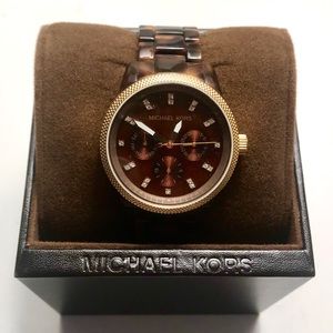Michael Koors Tortoise Shell Watch